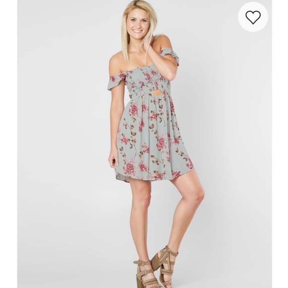 Altar'd State Dresses & Skirts - Altar'd State Sage Mini Dress with Vintage Mauve Floral Print